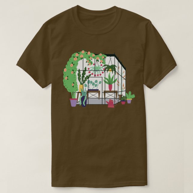 T-shirt Bâtiment à effet de serre Nature Planteurs à suspe (Design devant)