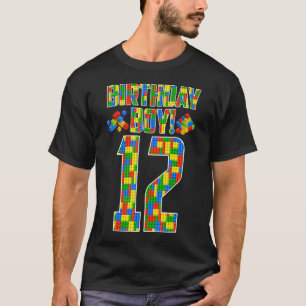 T-shirt Bâtiment de 12 ans Blocs 12e anniversaire garçon C