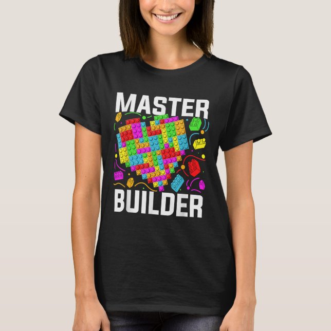T-shirt Bâtiment de briques de bloc cardiaque maître (Devant)
