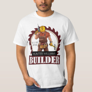 T-shirt Bâtiment de construction rustique promotion