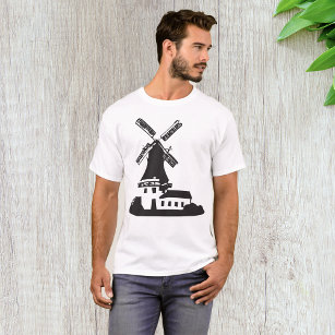 T-shirt Bâtiment de moulin à vent