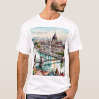 Bâtiment du Parlement hongrois à Budapest sur la r