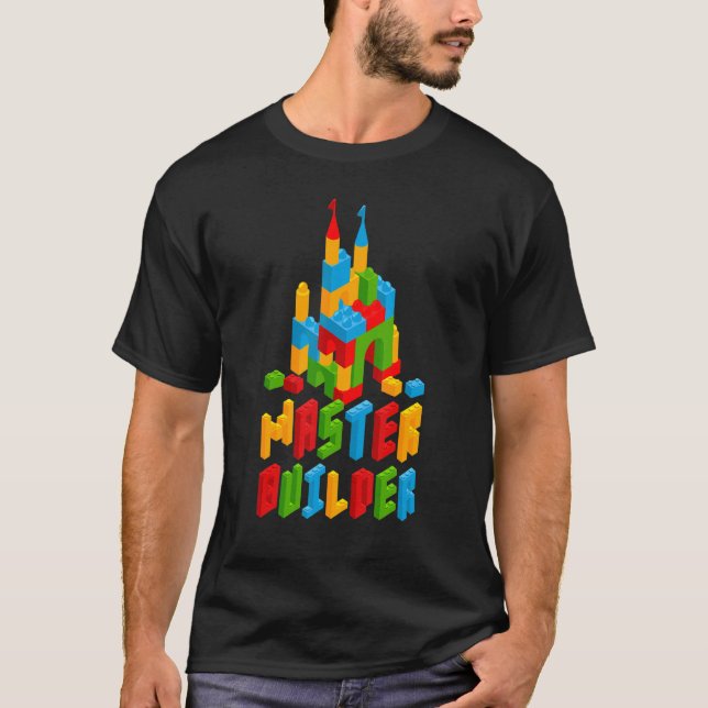 T-shirt Bâtiment Master Bâtiment Blocs Enfants Garçons Gi (Devant)