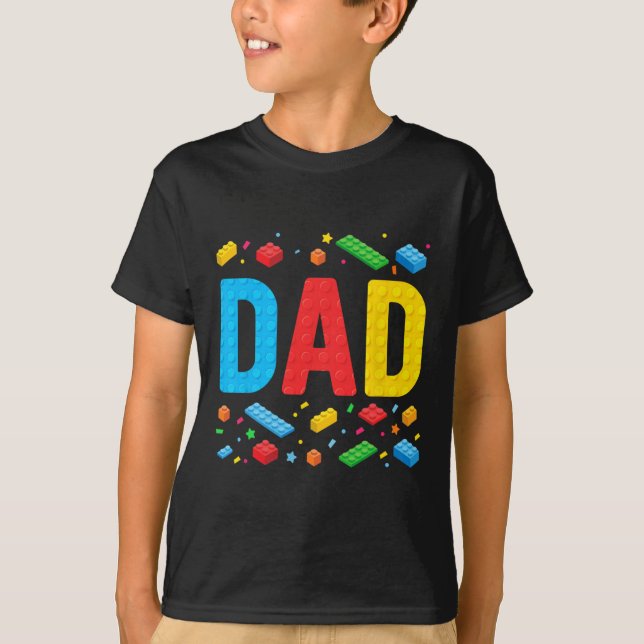 T-shirt Bâtiment principal Briques Blocs Famille Faune (Devant)