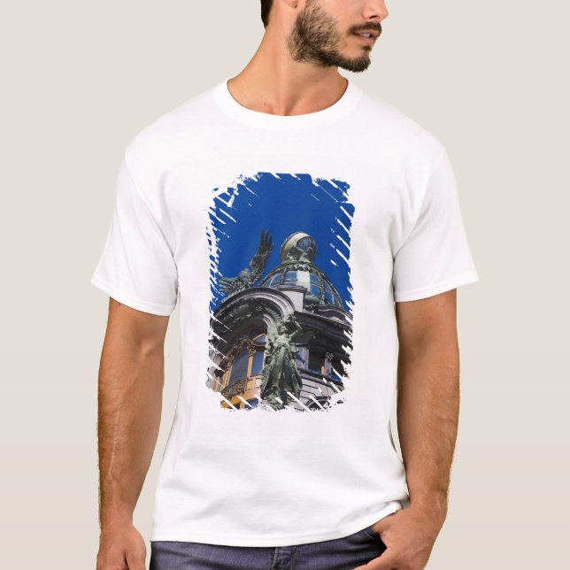 T-shirt Bâtiment Singer, détail (Devant)