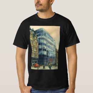 T-shirt Bâtiment vintage du Daily Express sur Fleet Street