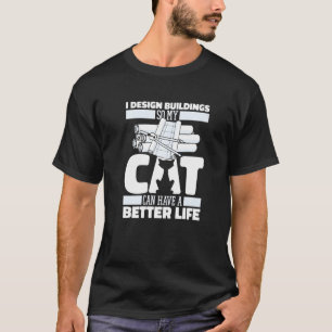 T-shirt Bâtiments de chats d'architecte Architecture de ma