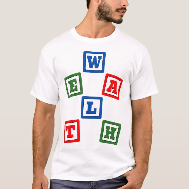 T-shirt Bâtir la richesse Bloquer par Bloquer la liberté f (Devant)