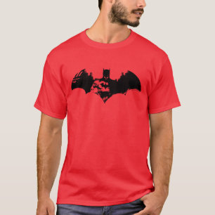 T-shirt Batman and Gotham Silhouette Bat Logo