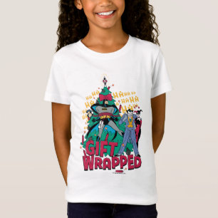 T-Shirt Batman Batman & Robin Gift Wrapped To XMas Tree