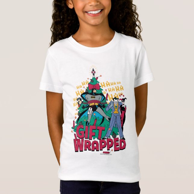 T-Shirt Batman | Batman & Robin Gift Wrapped To XMas Tree (Devant)