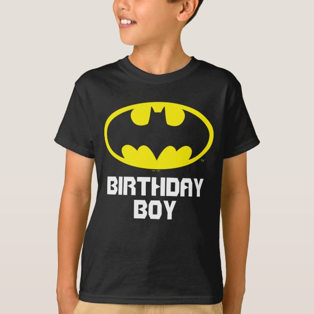 T-shirt Batman | Birthday Boy - Nom et âge (Devant)