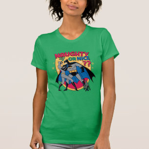 T-shirt Batman Catwoman Under Mistletoe Naughty Or Nice