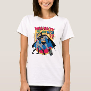 T-shirt Batman Catwoman Under Mistletoe Naughty Or Nice