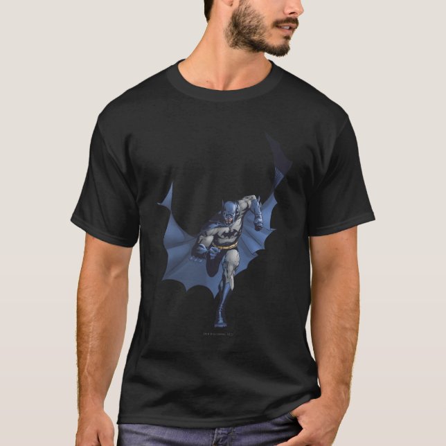 T-shirt Batman court avec une cape volante (Devant)