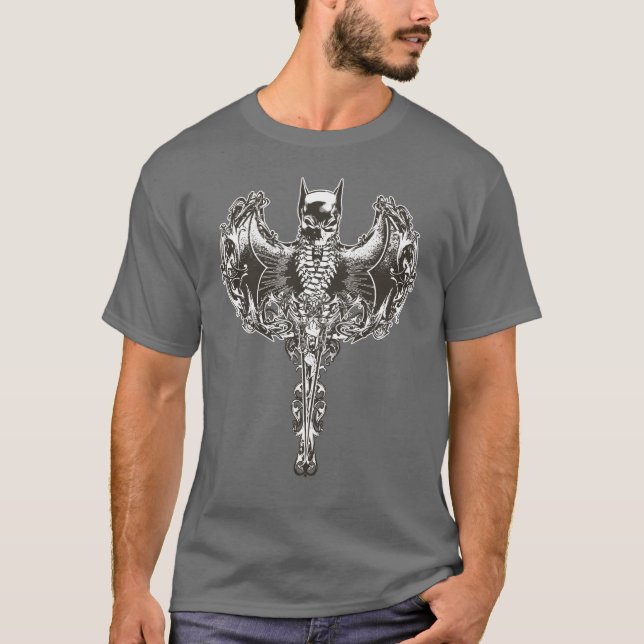T-shirt Batman Cowl and Skull Crest (Devant)