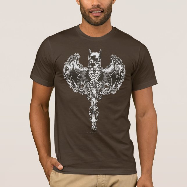 T-shirt Batman Cowl and Skull Crest (Devant)