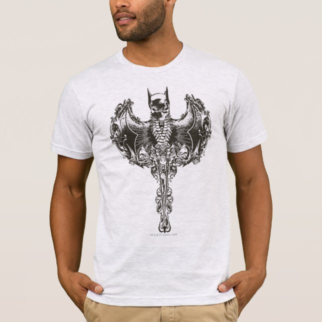 T-shirt Batman Cowl et Crête du crâne (Devant)