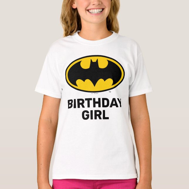T-shirt Batman | Fille d'anniversaire (Devant)