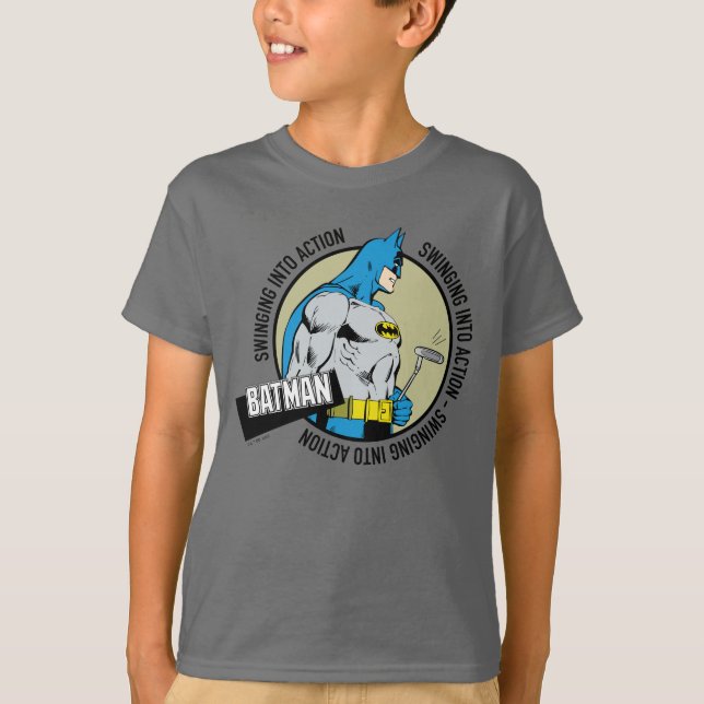 T-shirt Batman Golfing - Passage En Action (Devant)