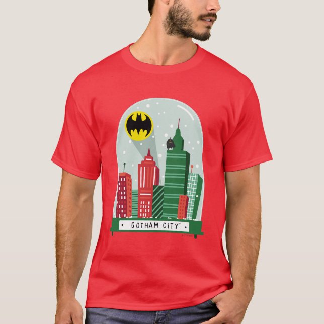 T-shirt Batman Gotham City™ - Graphique du Globe des neige (Devant)