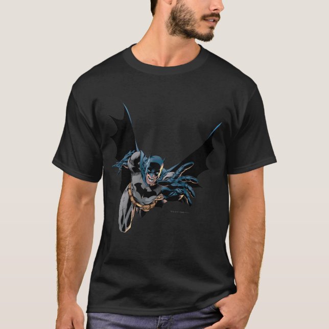 T-shirt Batman hurle et lance des lunettes (Devant)