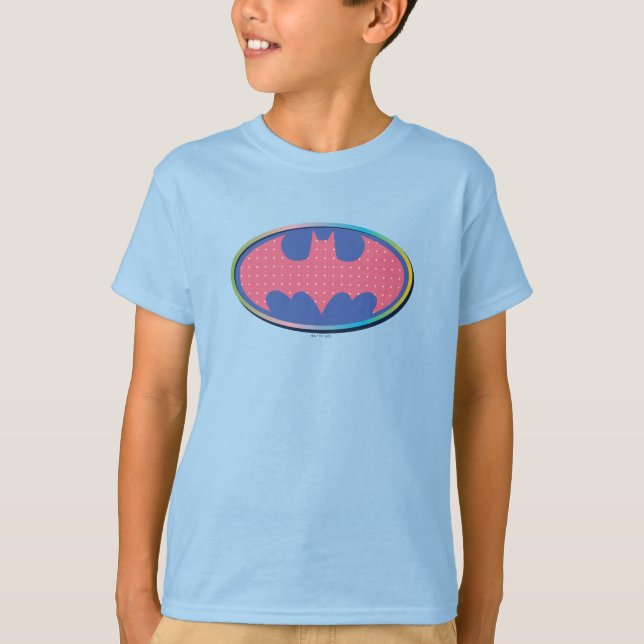 T-shirt Batman | Logo Pink Polka Dot (Devant)