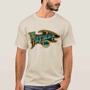 T-shirt Batman Logo Turquoise Vintage