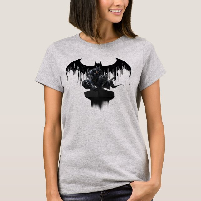 T-shirt Batman Perched on a Pillar (Devant)