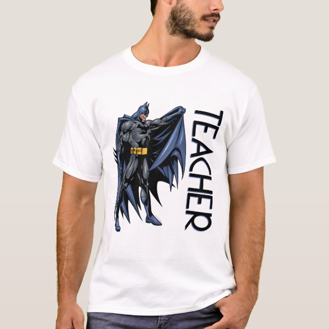 T-shirt Batman Plein-Color Professeur Collatéral (Devant)