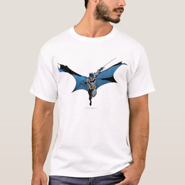T-shirt Batman saute avec une corde (Devant)