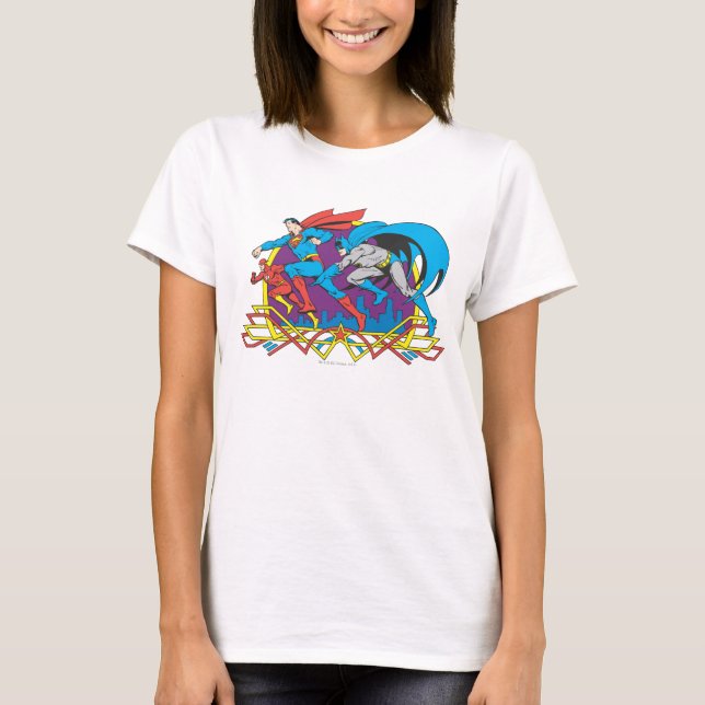 T-shirt Batman + Superman + Flash (Devant)