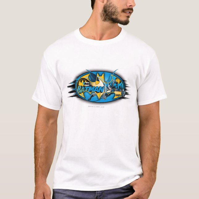 T-shirt Batman Symbol | Classic Collage Logo (Devant)