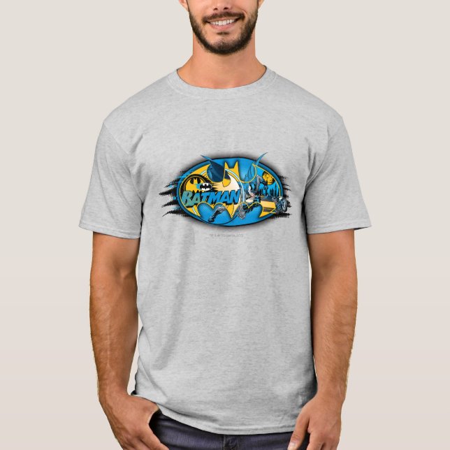 T-shirt Batman Symbol | Classic Collage Logo (Devant)