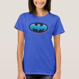 T-shirt Batman   Symbole rose et bleu