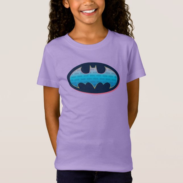 T-Shirt Batman | Symbole rose et bleu (Devant)