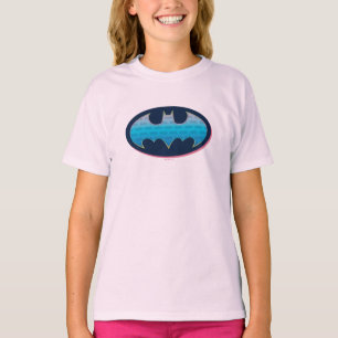T-shirt Batman   Symbole rose et bleu