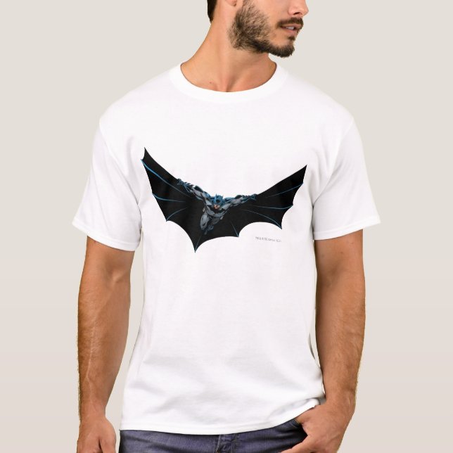 T-shirt Batman vole avec grand cap (Devant)