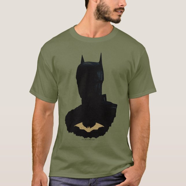 T-shirt Batman With Golden Bat Symbol (Devant)