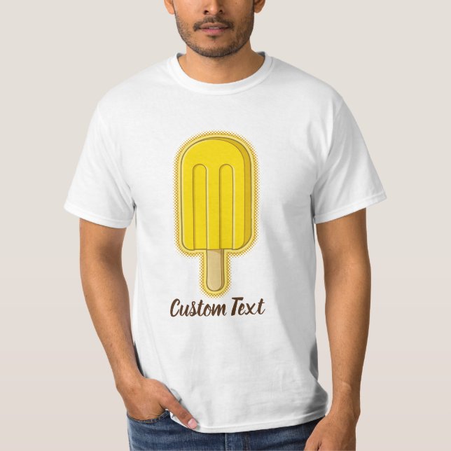 T-shirt Bâton à crème glacée citron (Devant)