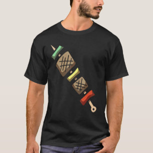 T-shirt Bâton de barbecue fumant viande boeuf poulet Grill
