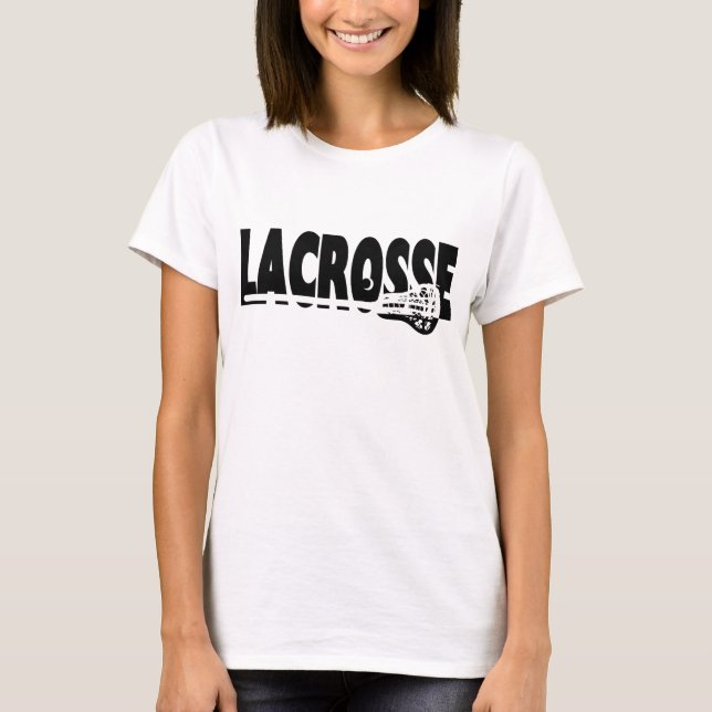 T-shirt Bâton de crosse noir et blanc (Devant)