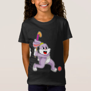 T-Shirt bâton de hockey de hockey de lapin