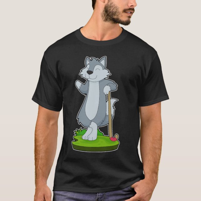T-shirt Bâton de hockey Wolf Field (Devant)