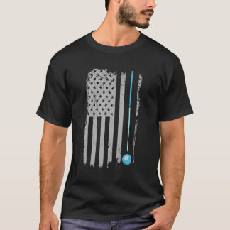 T-shirt Bâton de piscine Billiards 8 balles Vintage améric