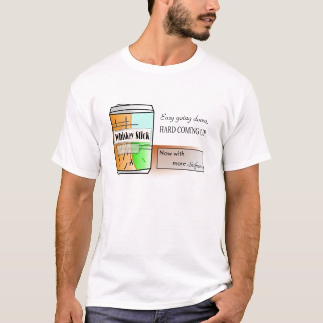 T-shirt Bâton de whiskey (Devant)