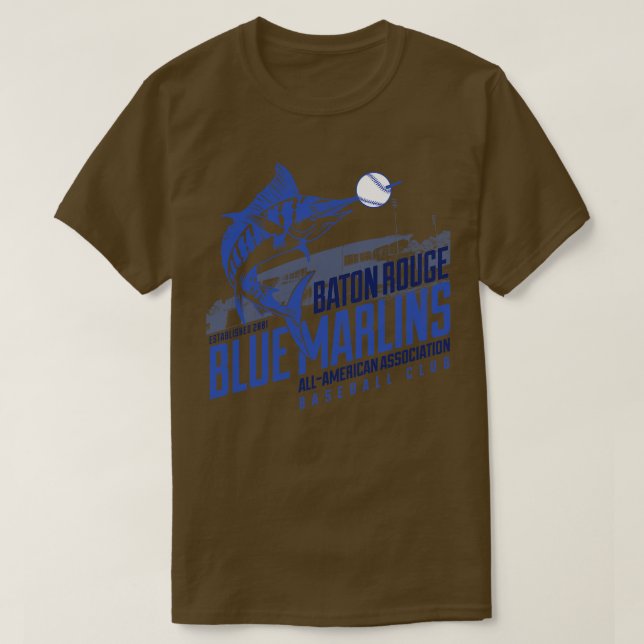 T-shirt Baton Rouge Blue Marlins (Design devant)