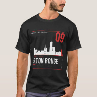 T-shirt Baton Rouge Louisiana Skyline ShiftTape Vol 09