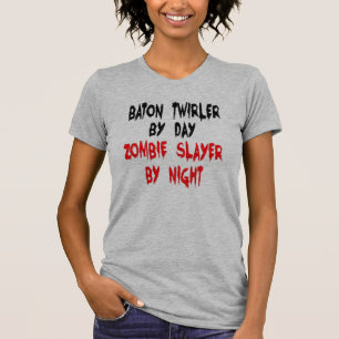 T-shirt Baton Twirler Zombie Joke