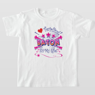T-shirt Baton Twirlers, J'Aime Twirling, Baton